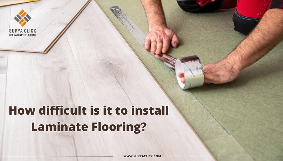 How difficult to install laminate flooring
